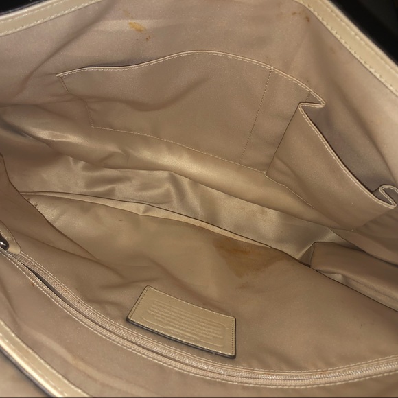 Natural snake/python coach satchel - Picture 4 of 4